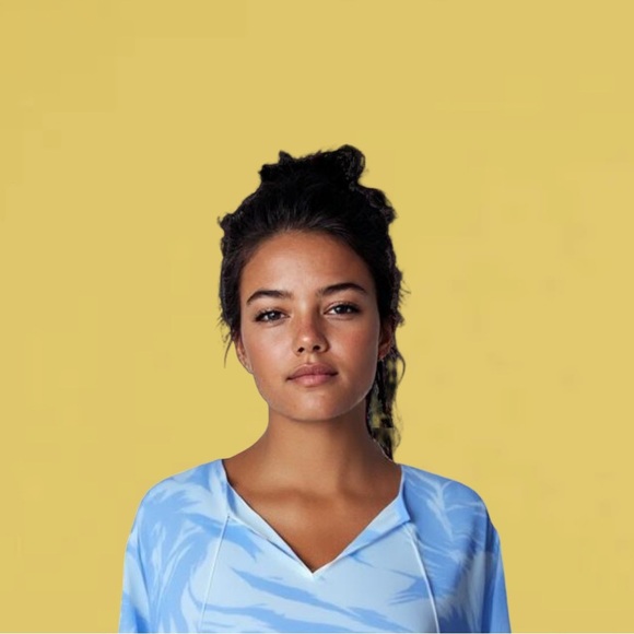 EUC Ivanka Trump Blue and White Blouse with Tassels - Picture 7 of 7